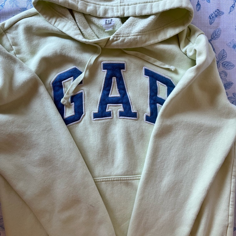 GAP Light Yellow Fleece Hoodie